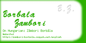 borbala zambori business card