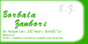 borbala zambori business card